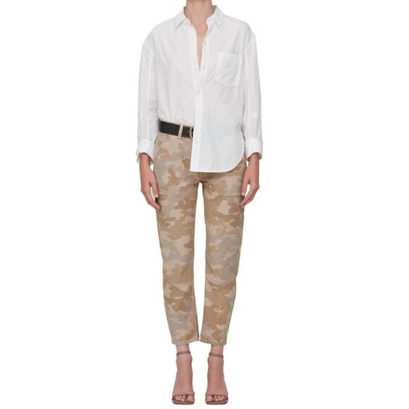 Citizens of Humanity Leah Cargo in Taupe Camo Size 25 - NWT - 100% Cotton - Picture 1 of 2